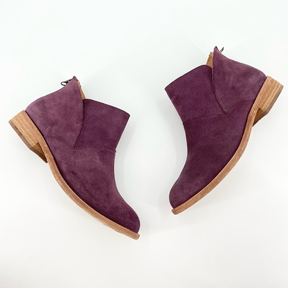 Kork-Ease Womens Ryder Ankle Suede Boots Block Heels Zipper Size 7 worn once - Picture 2 of 8